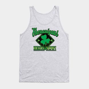 Warning Shenanigans Begin Now Dripping Shamrock Tank Top